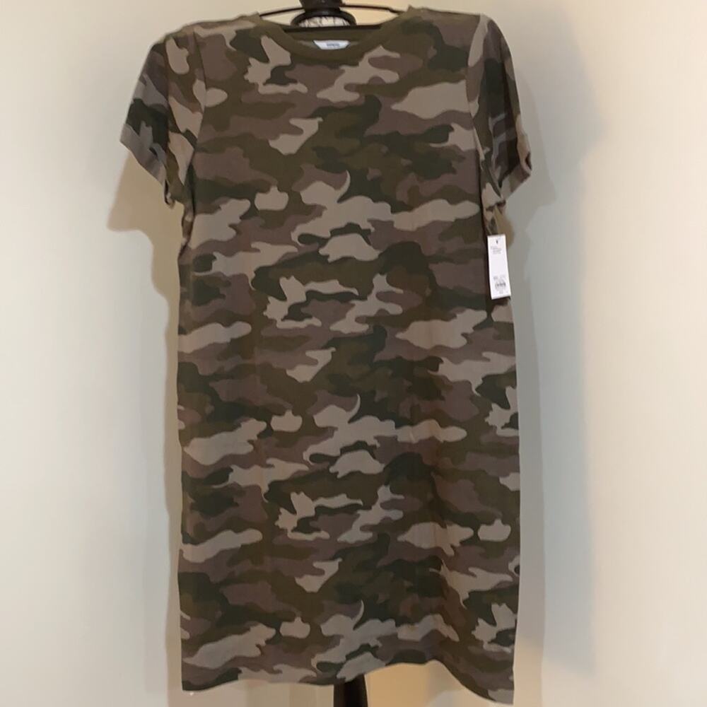 Sonoma Green Camo Goods For Life T-shirt dress. - Picture 7 of 7